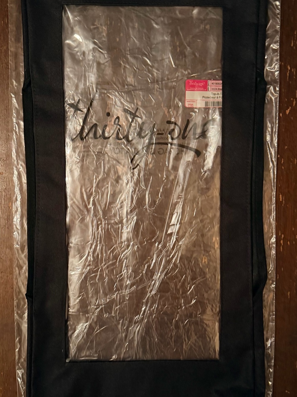 thirty-one Black Clear Top-a-Tote covers